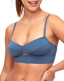 Adore Me Fatima Unlined Demi in color Bright Cobalt and shape demi