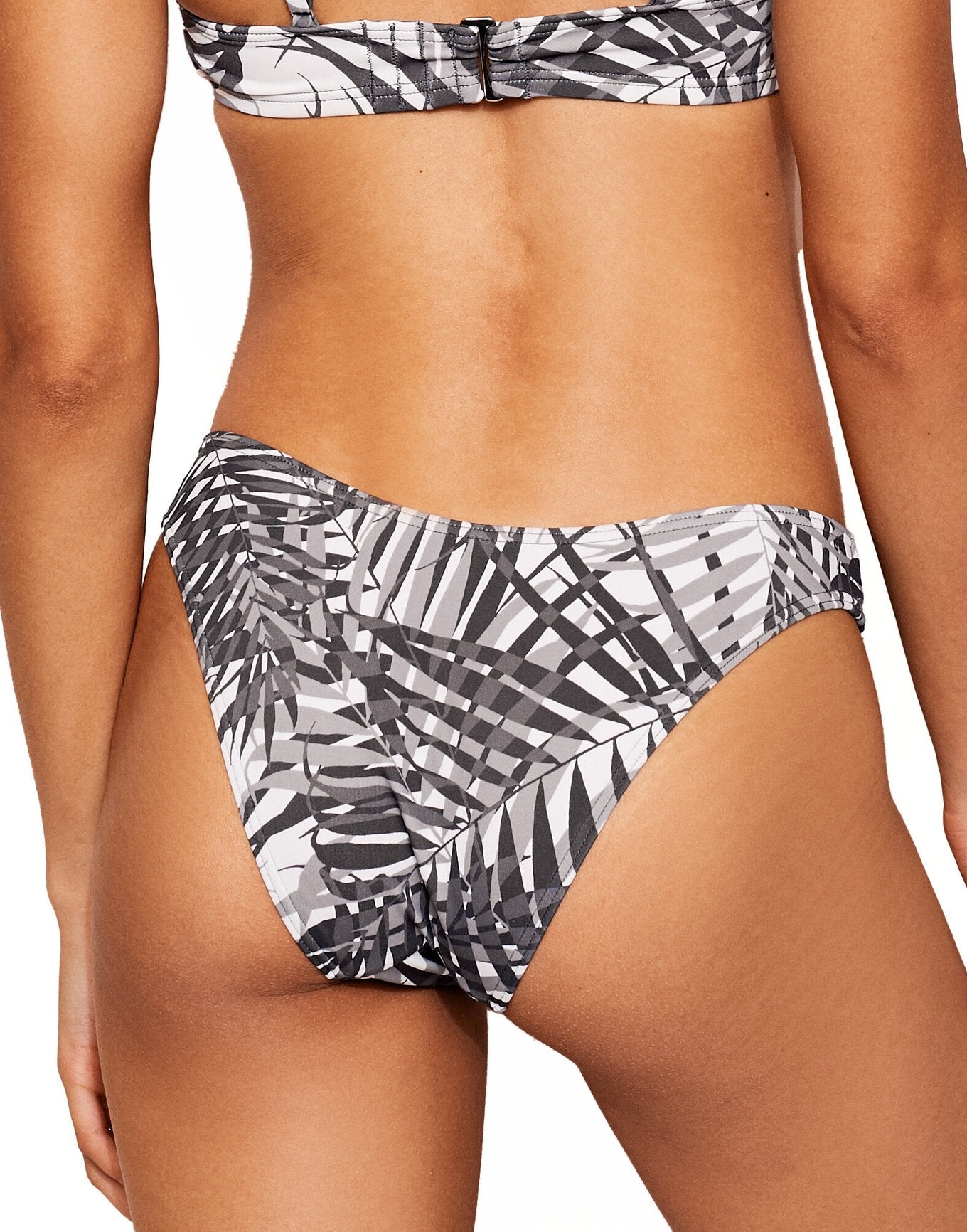 Adore Me Lissa Bikini Bottom in color Shaded Palms C01 and shape cheeky