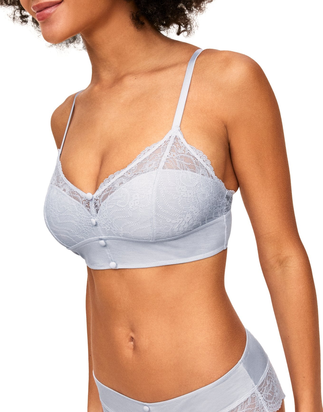 Adore Me Anja Unlined Bralette in color Arctic Ice and shape bralette