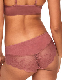 Adore Me Anja Hipster Panty in color Withered Rose and shape hipster