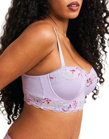 Adore Me Mavis Longline Contour Balconette in color SigLaceVari CO1 and shape balconette