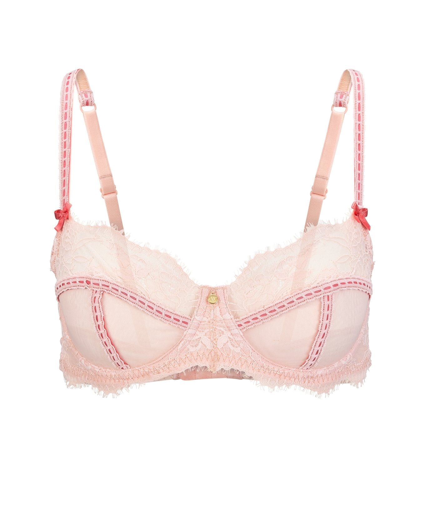 Adore Me Ela Unlined Balconette in color Seashell Pink and shape balconette
