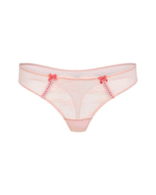 Adore Me Ela Thong in color Seashell Pink and shape thong