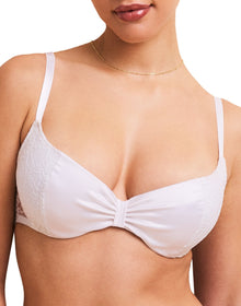 Adore Me Eira Push-Up Demi in color Bright White and shape demi