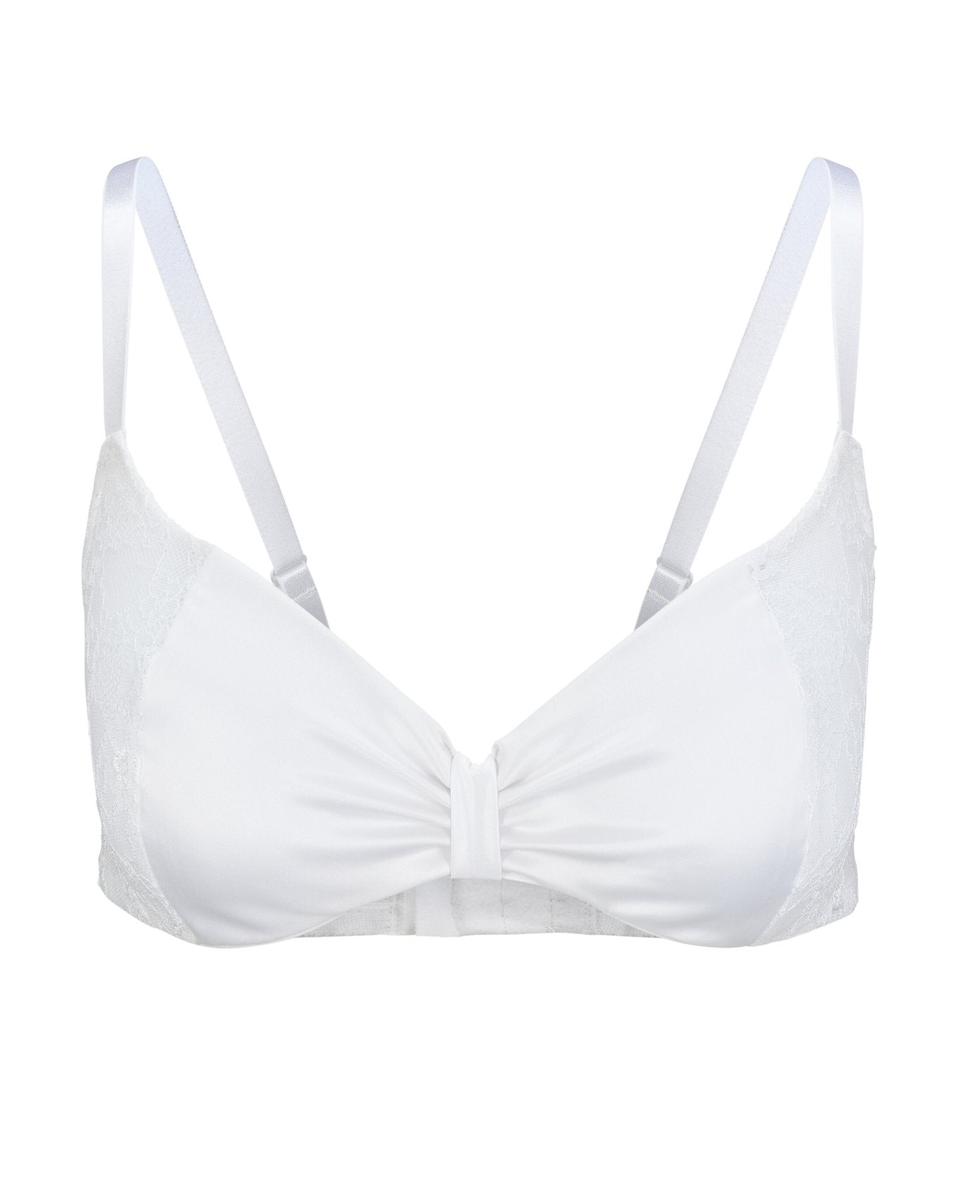 Adore Me Eira Push-Up Demi in color Bright White and shape demi