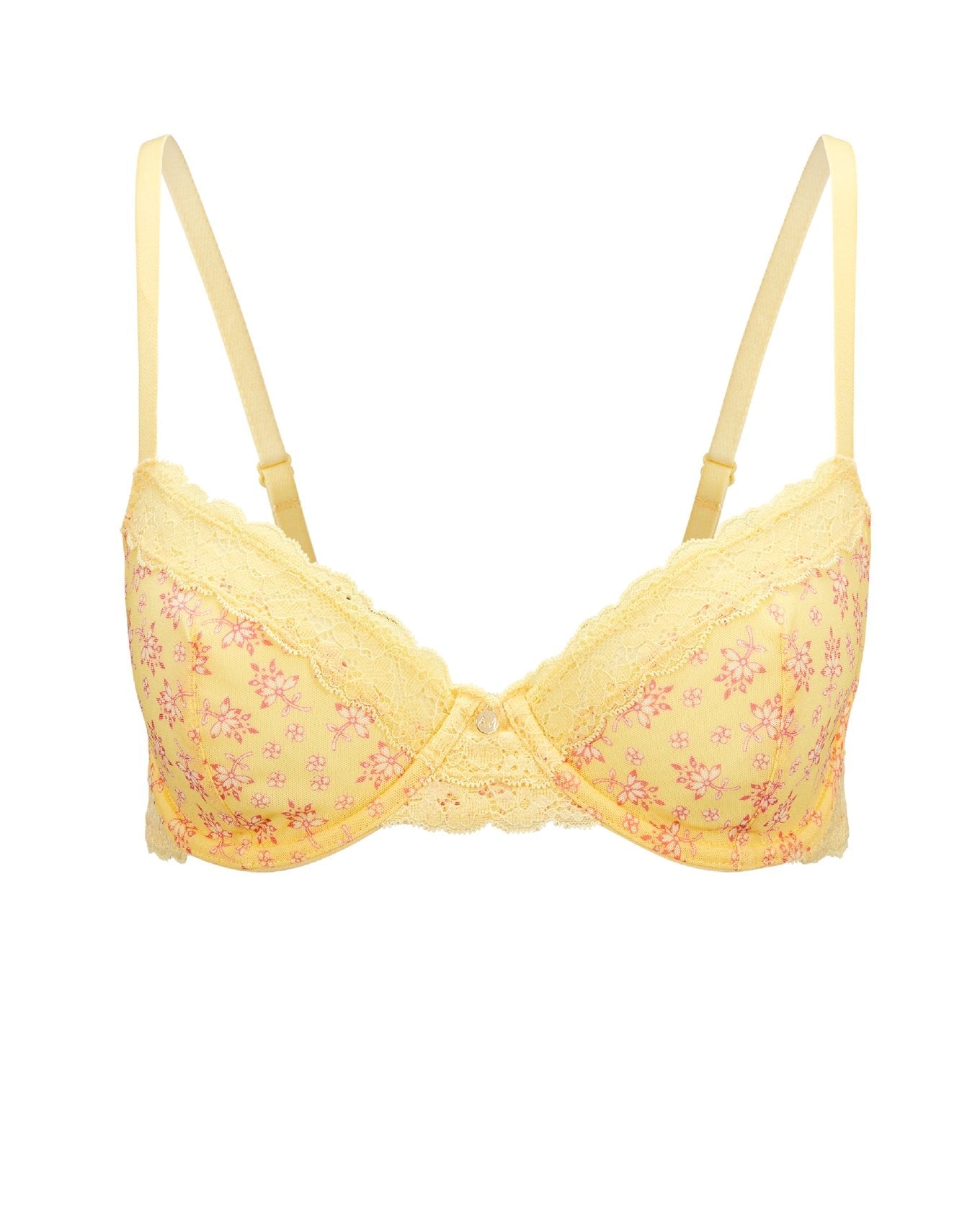 Adore Me Akari Unlined Demi in color Joyful Ditsy C01Y and shape demi