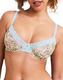 Adore Me Akari Unlined Demi in color Garden Party C01 and shape demi