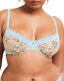 Adore Me Akari Unlined Demi in color Garden Party C01 and shape demi