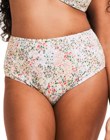 Adore Me Valcea High-Rise Bikini in color Spring Bouquet C01 and shape high waisted