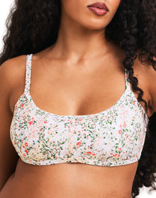 Adore Me Valcea Bikini Top in color Garden Party C01 and shape two piece