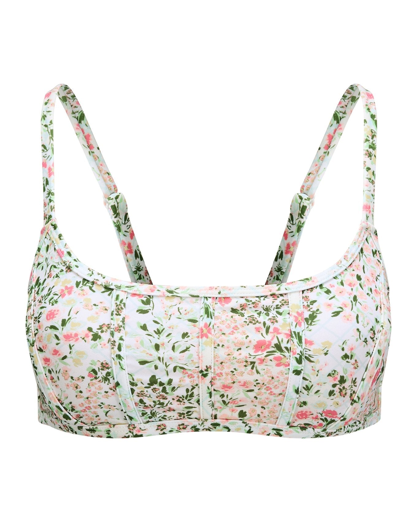 Adore Me Valcea Bikini Top in color Garden Party C01 and shape two piece