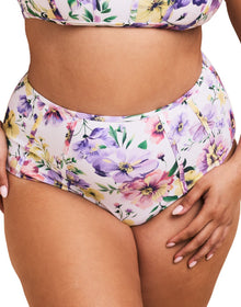 Adore Me Valcea High-Rise Bikini in color Garden Party C01 and shape high waisted