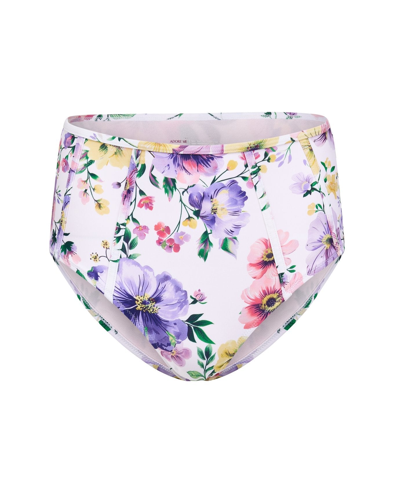 Adore Me Valcea High-Rise Bikini in color Garden Party C01 and shape high waisted
