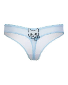 Adore Me Alyshia Thong Panty in color Bright White and shape thong