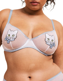 Adore Me Alyshia Unlined Demi in color Bright White and shape demi