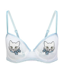 Adore Me Alyshia Unlined Demi in color Bright White and shape demi
