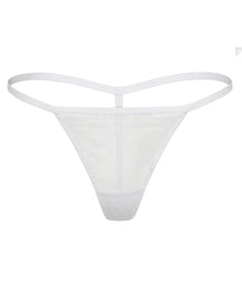 Adore Me Scottie G-string in color Bright White and shape g-string