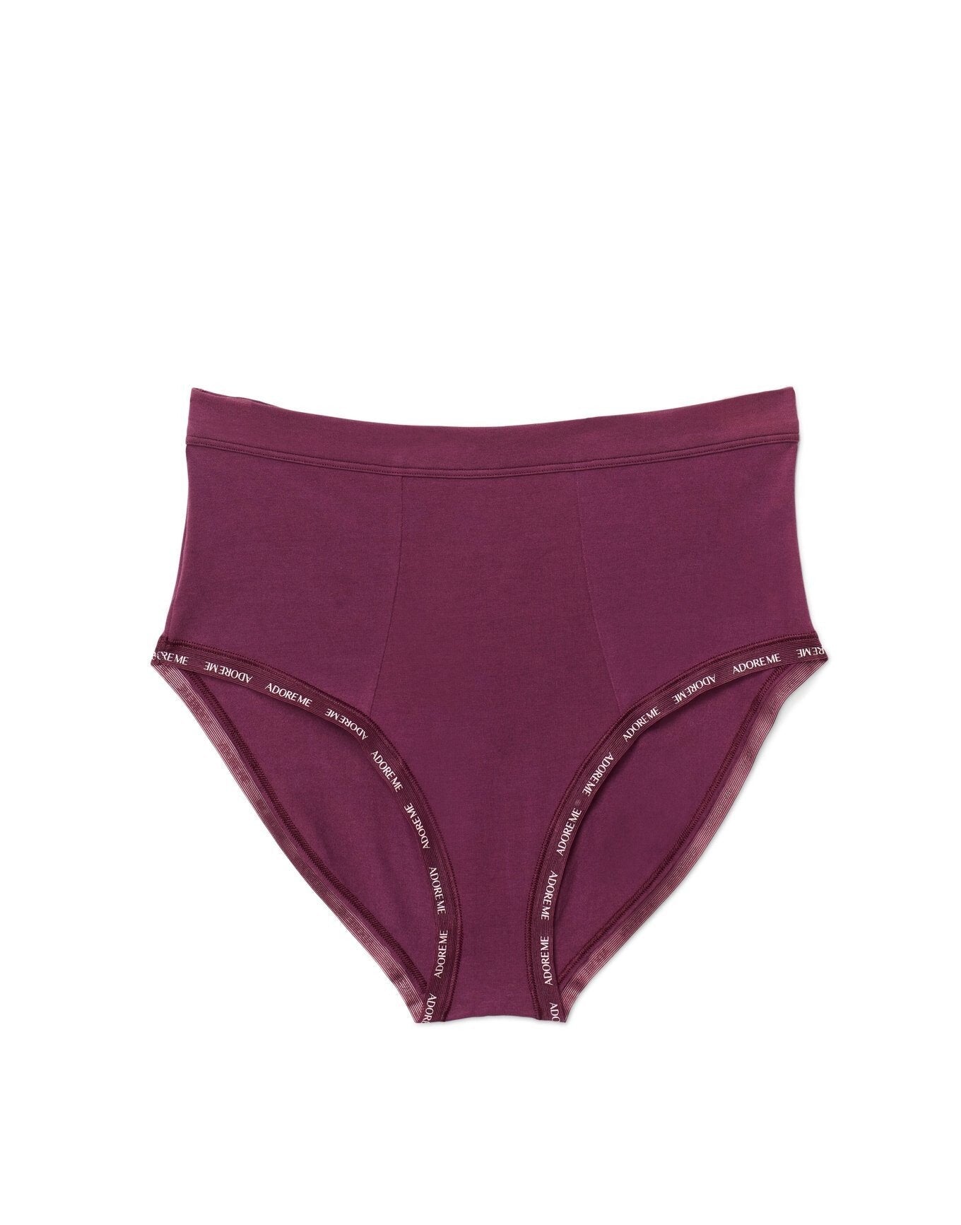 Adore Me Maddey Panty in color Grape Wine and shape high waisted