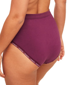 Adore Me Maddey Panty in color Grape Wine and shape high waisted
