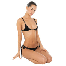 Are You Am I - Chiku Bikini Top **black