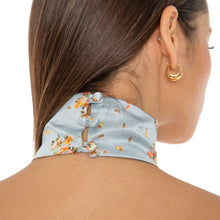 Are You Am I - Kiku Floral Top **sky