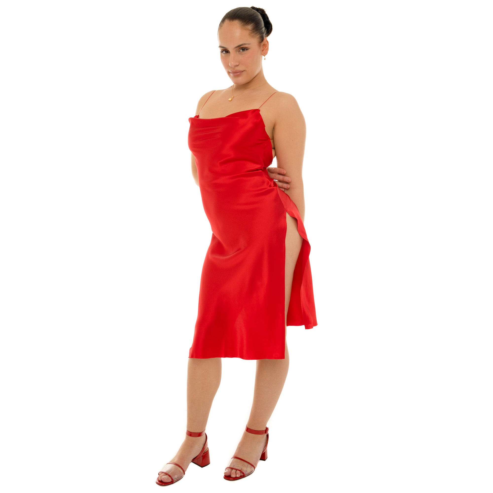 Nique Dress | Cherry Red