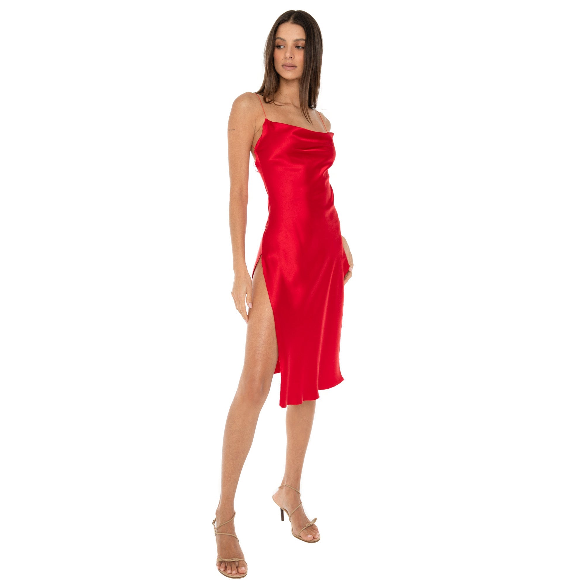 Nique Dress | Cherry Red