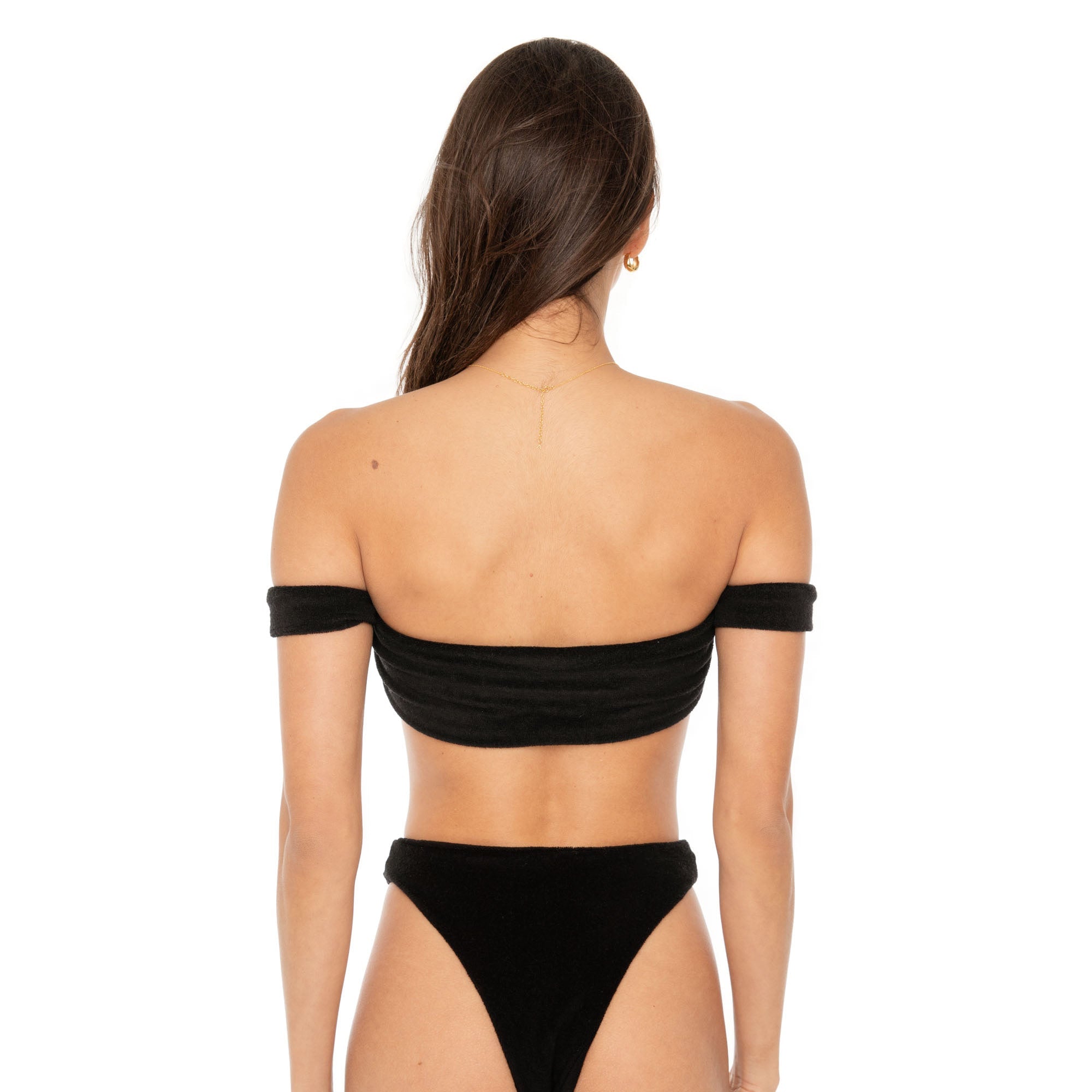 Are You Am I - Zora Terry Bikini Top **black