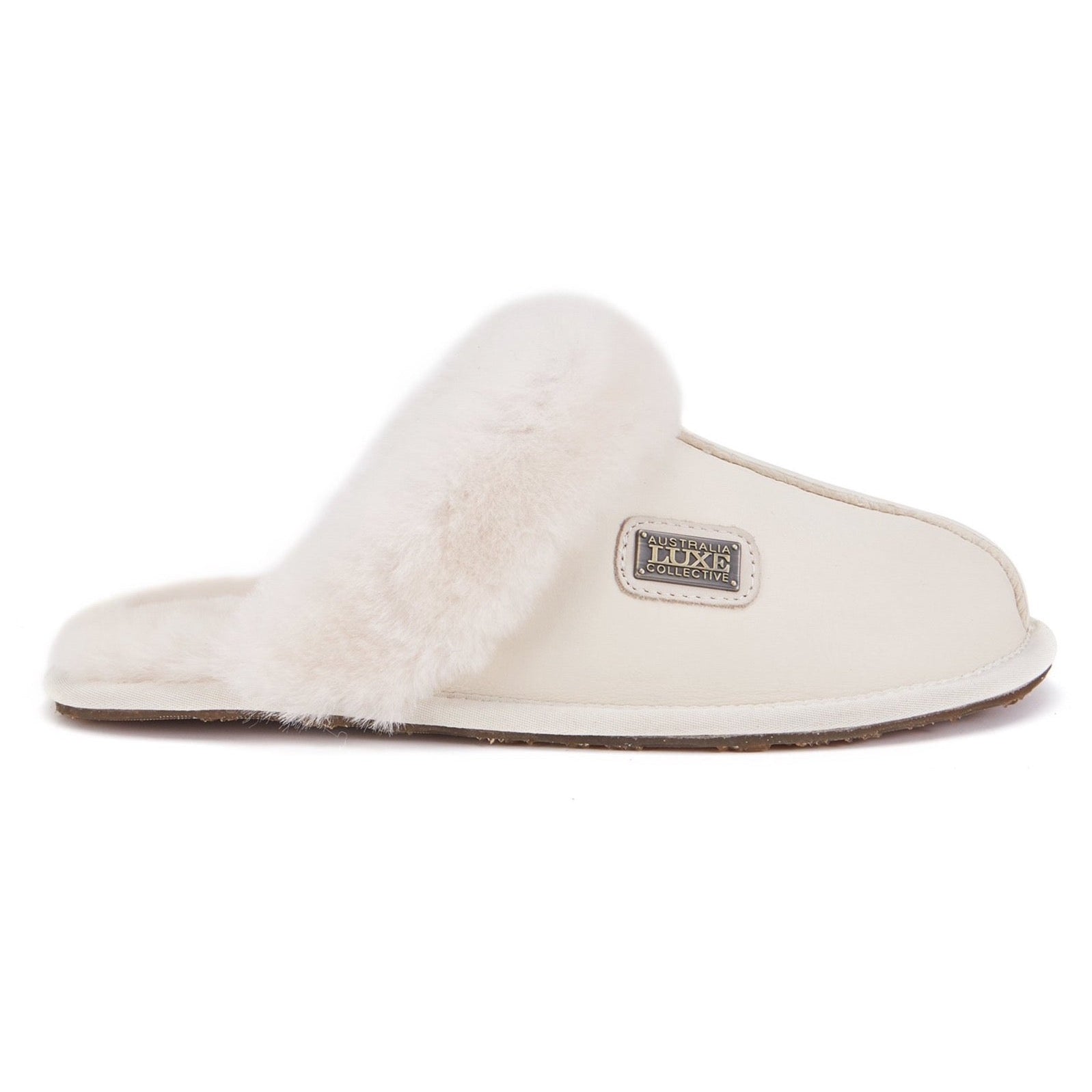 CLOSED MULE SATIN PALE - Australia Luxe Collective