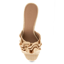 Gabrielle Sandal Block Heel | Natural Raffia