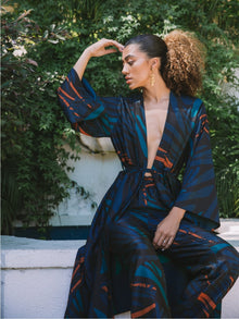 Awa Kimono - Baol Teal - diarrablu