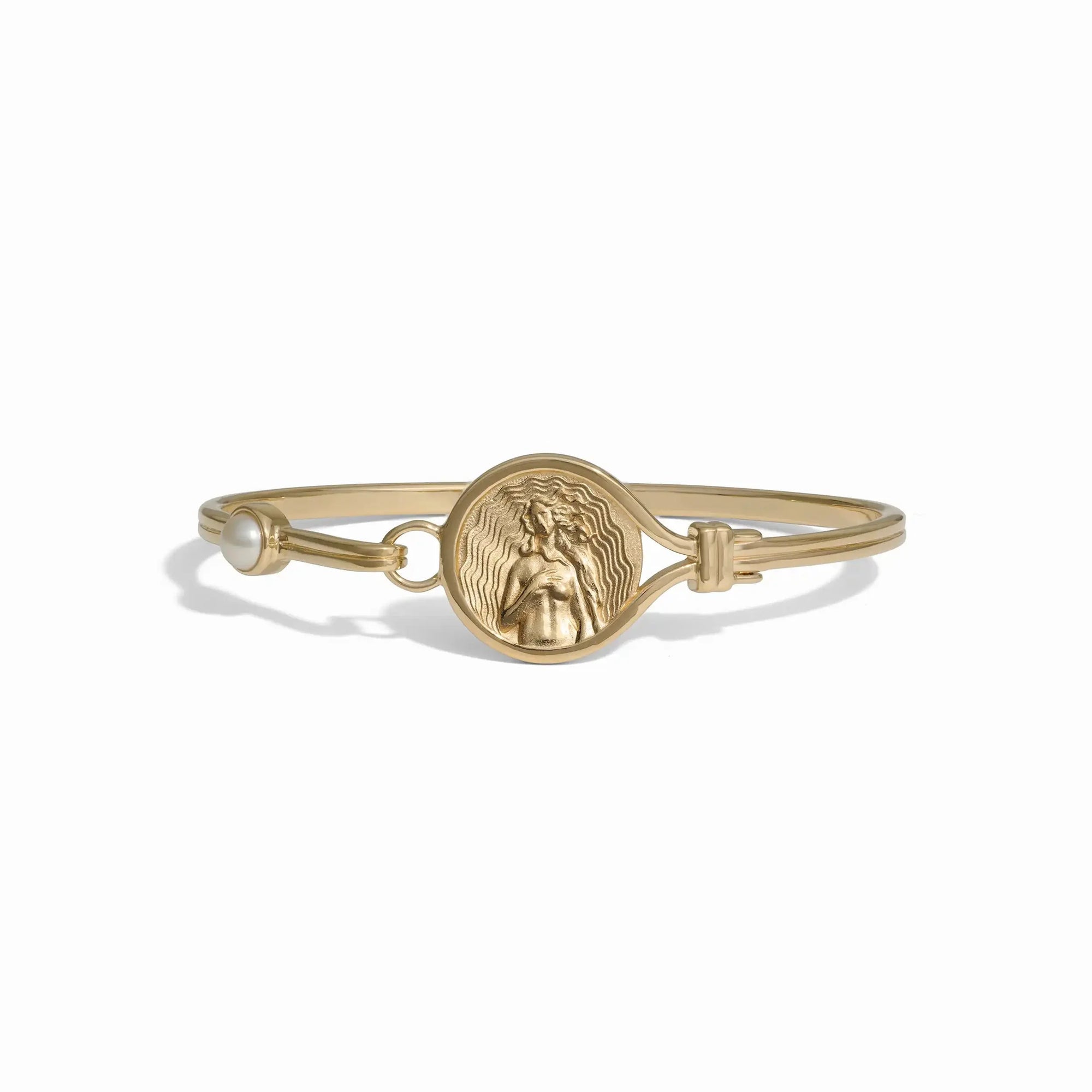 Awe Inspired Bracelets 14K Yellow Gold Vermeil / 6.3" / Aphrodite Goddess Cuff Bracelet