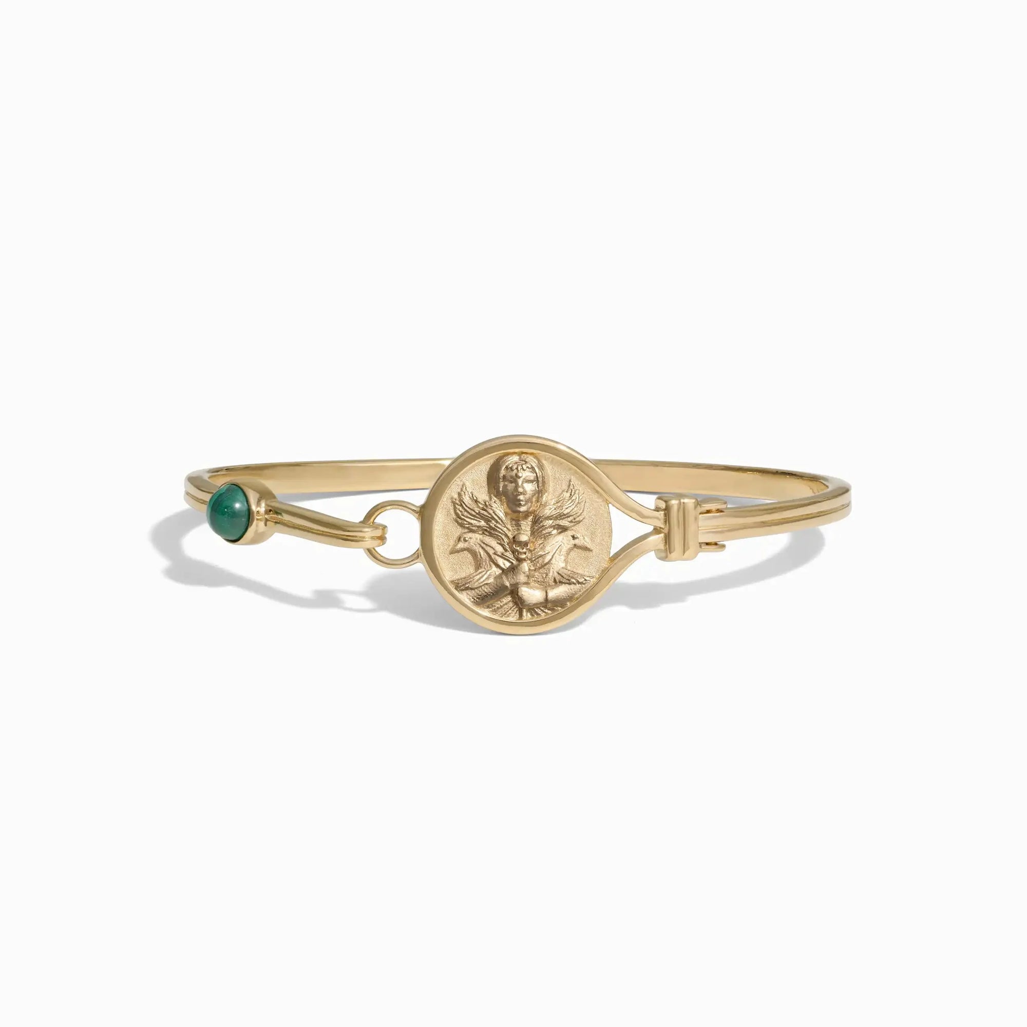Awe Inspired Bracelets 14K Yellow Gold Vermeil / 6.3" / The Morrigan Goddess Cuff Bracelet
