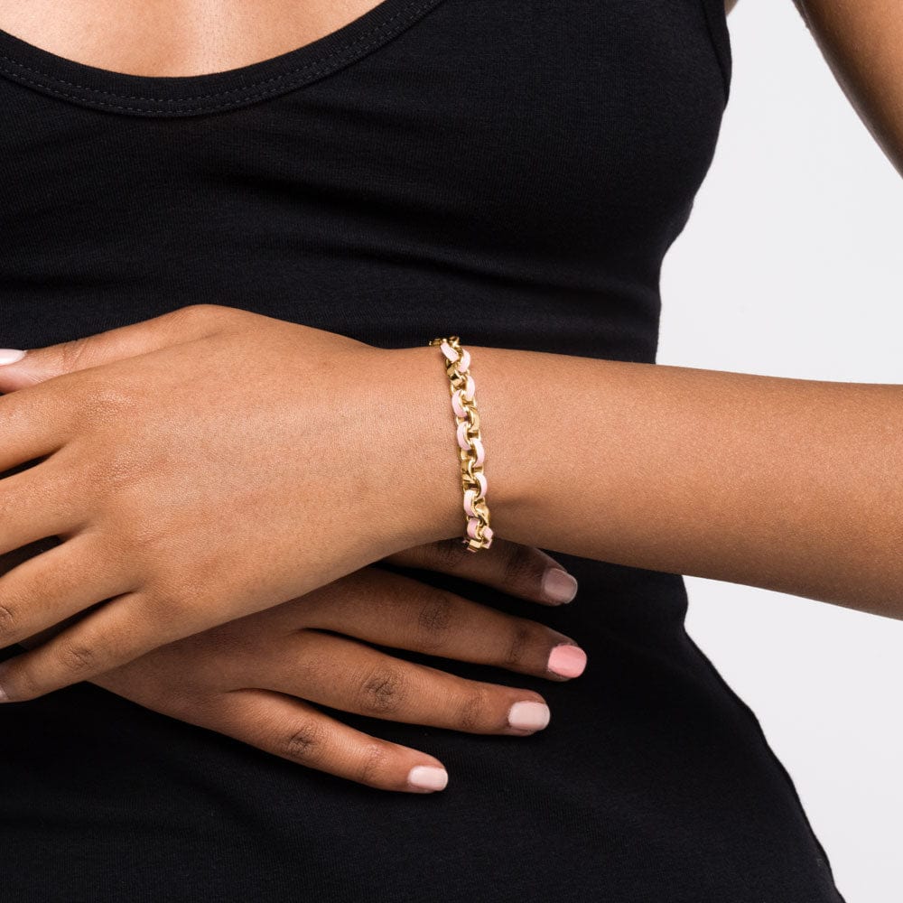 Chunky Enamel Bracelet | Sterling Silver | Multi