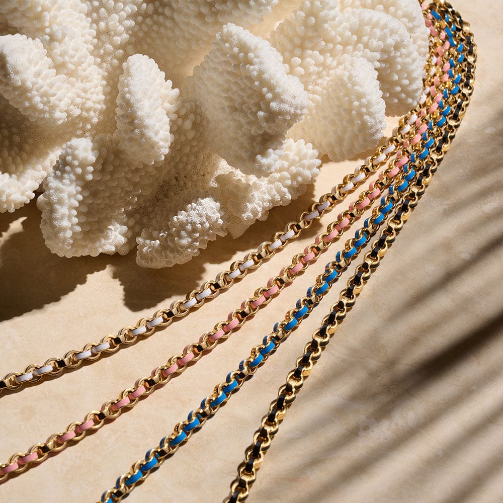 Chunky Enamel Bracelet | Sterling Silver | Multi