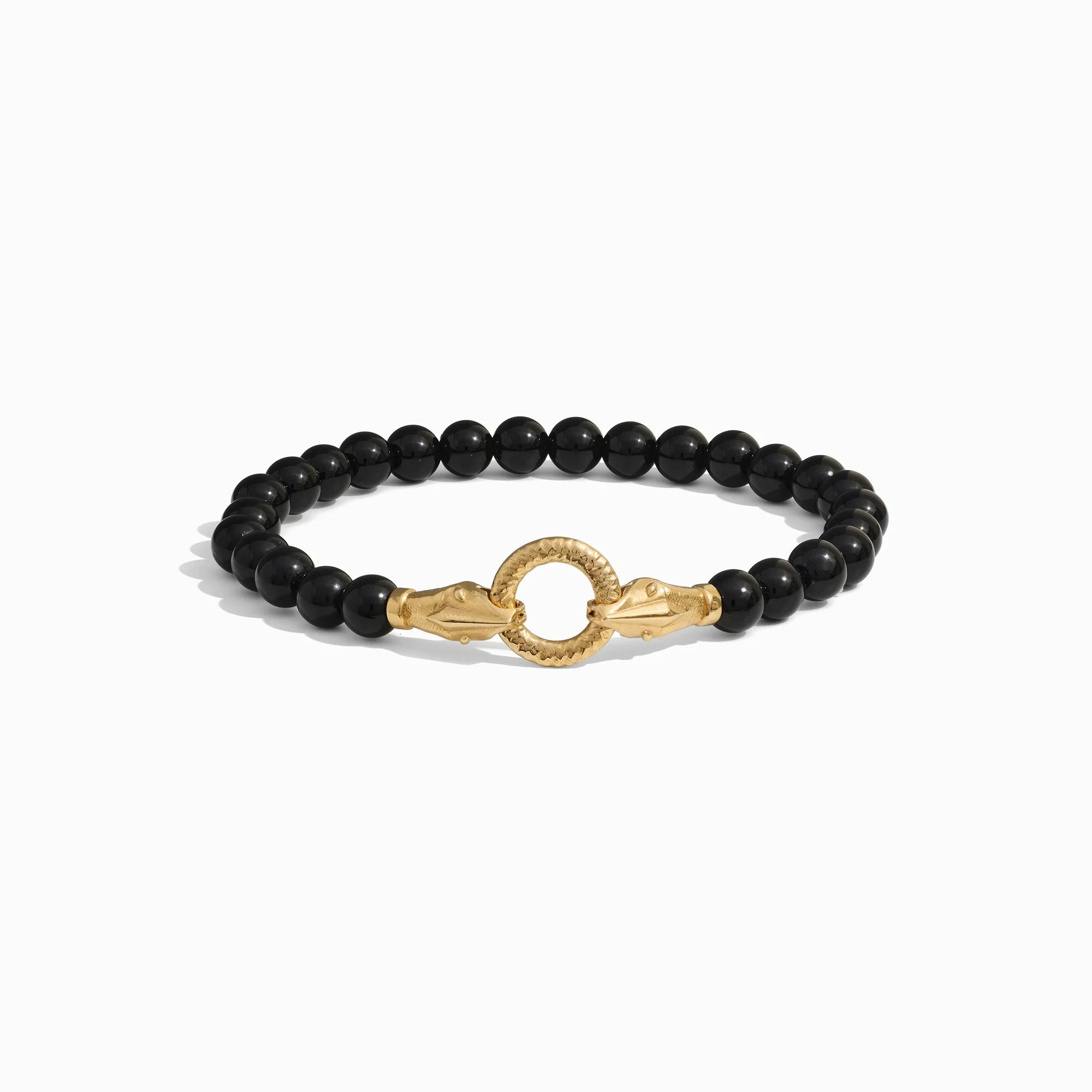 Snake Beaded Bracelet | 14K Yellow Gold Vermeil | Multi
