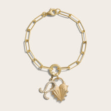 Spiked Heart Zodiac Charm Bracelet | 14K Yellow Gold Vermeil | Multi