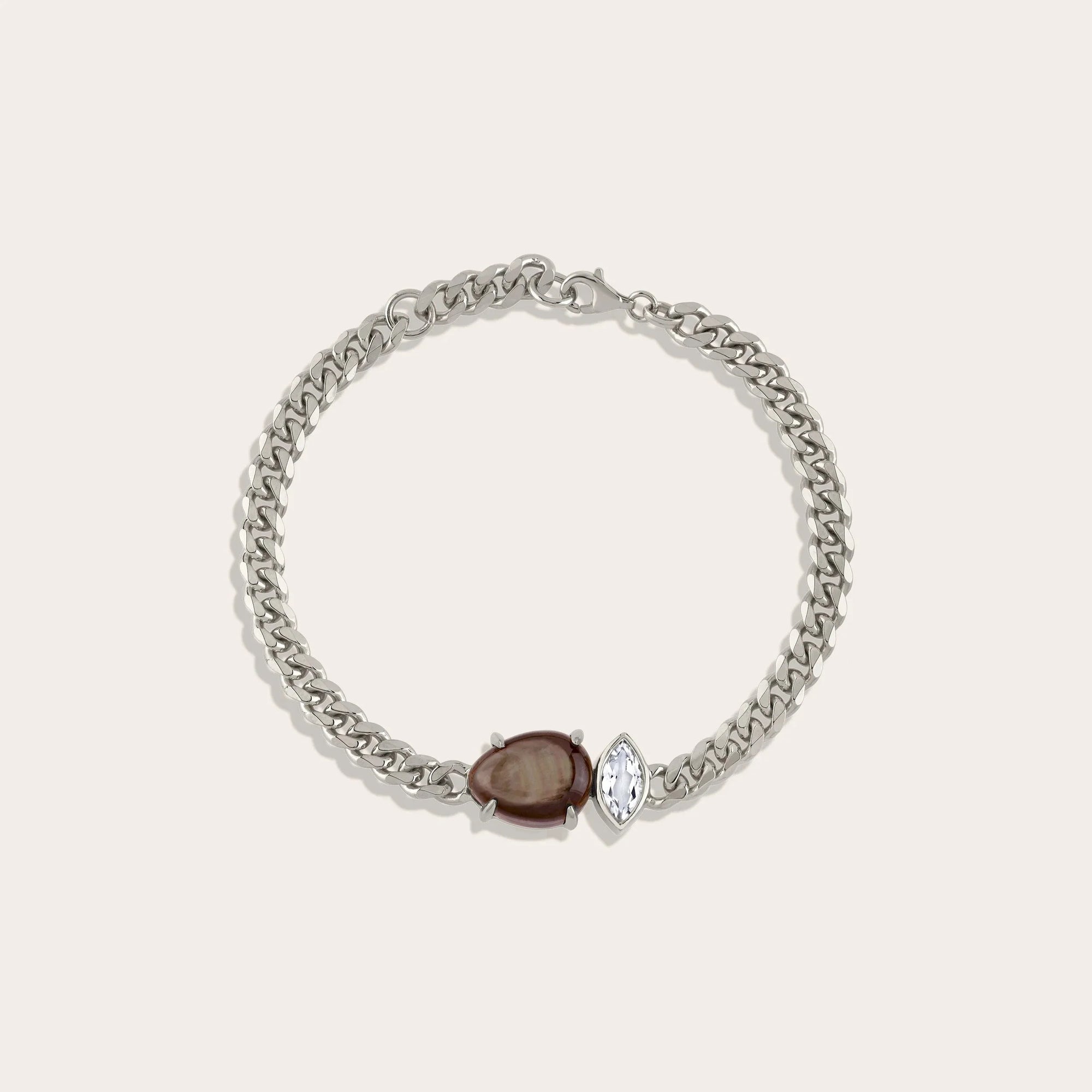 Deep Sea Black Mother of Pearl Bracelet | Sterling Silver