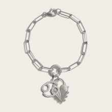 Spiked Heart Zodiac Charm Bracelet | Sterling Silver | Multi