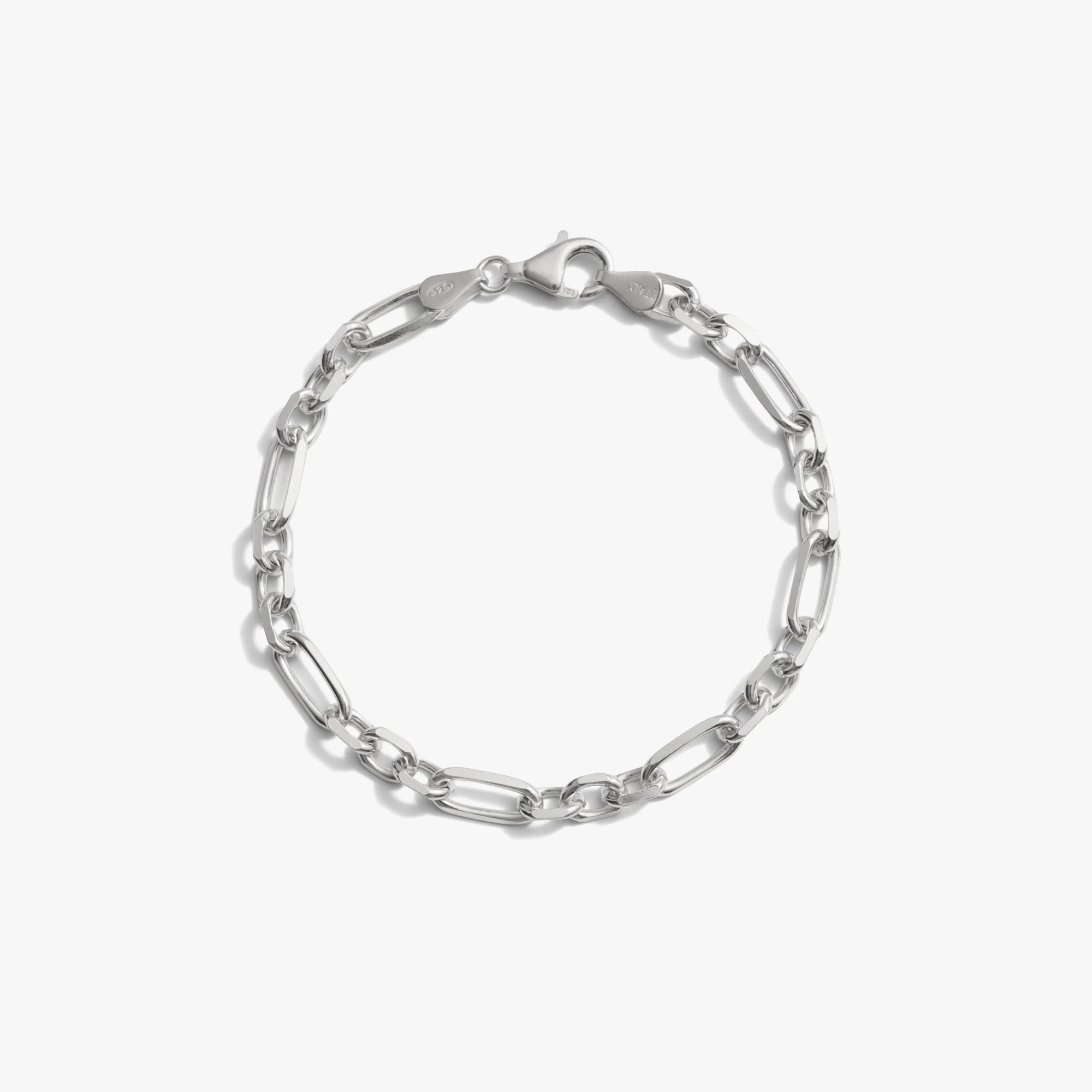 Awe Inspired Bracelets Sterling Silver Men's Statement Chain Bracelet