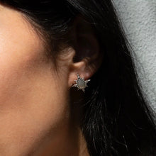 Compass Pear Studs | 14K Yellow Gold Vermeil
