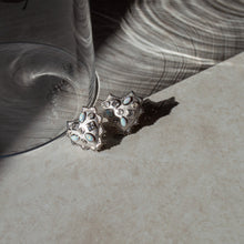 Blue Gemstone Radiant Heart Studs | Sterling Silver