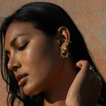 Awe Inspired Earrings Opal Sun Studs
