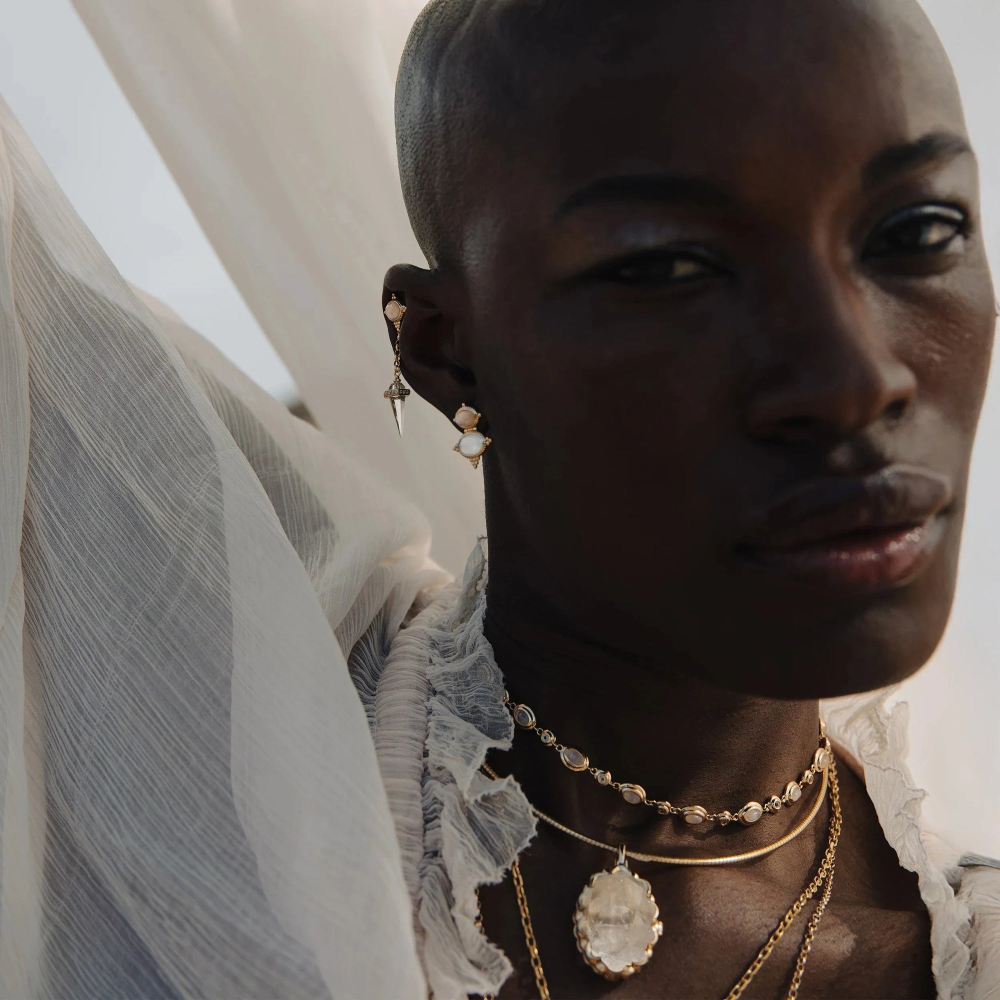 Oracle Drop Studs | Sterling Silver