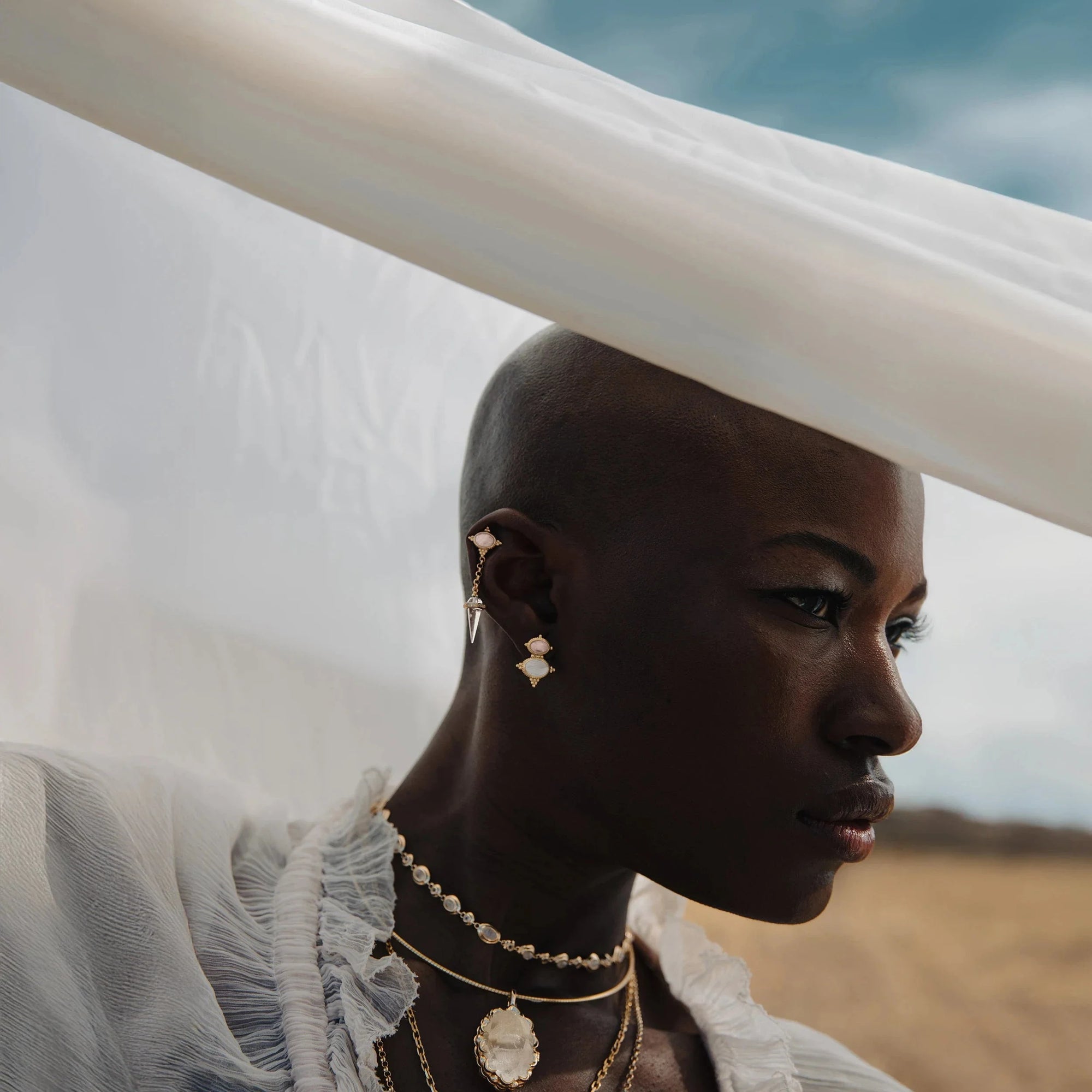 Oracle Drop Studs | Sterling Silver
