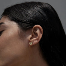 Awe Inspired Earrings White Topaz Orchid Studs