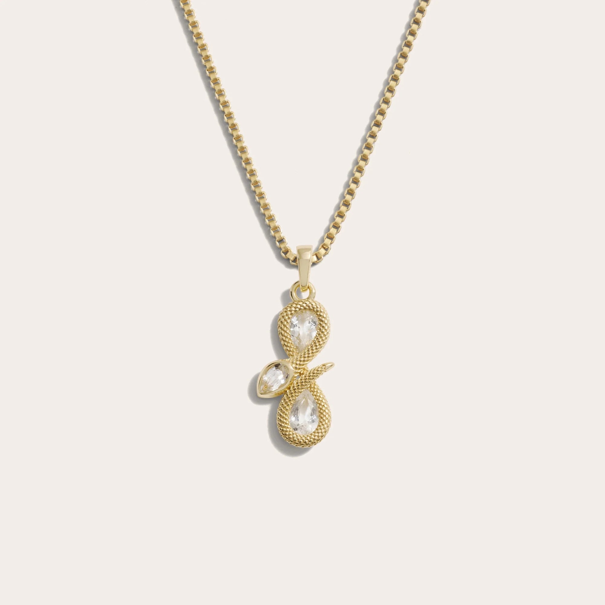Infinity Snake Necklace | 14K Yellow Gold Vermeil