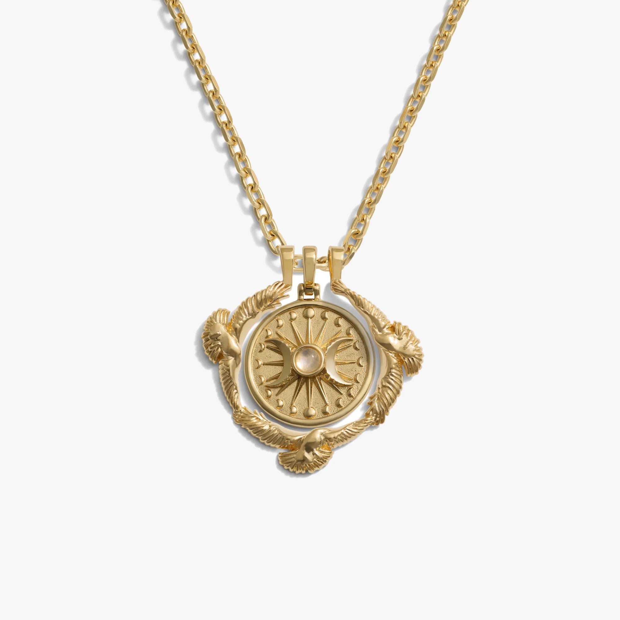 Awe Inspired Necklaces 14K Yellow Gold Vermeil Alanis Raven Necklace Set