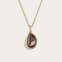 Organic Mother of Pearl Gemstone Necklace | 14K Yellow Gold Vermeil