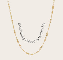 Affirmation Necklace | 14K Yellow Gold Vermeil